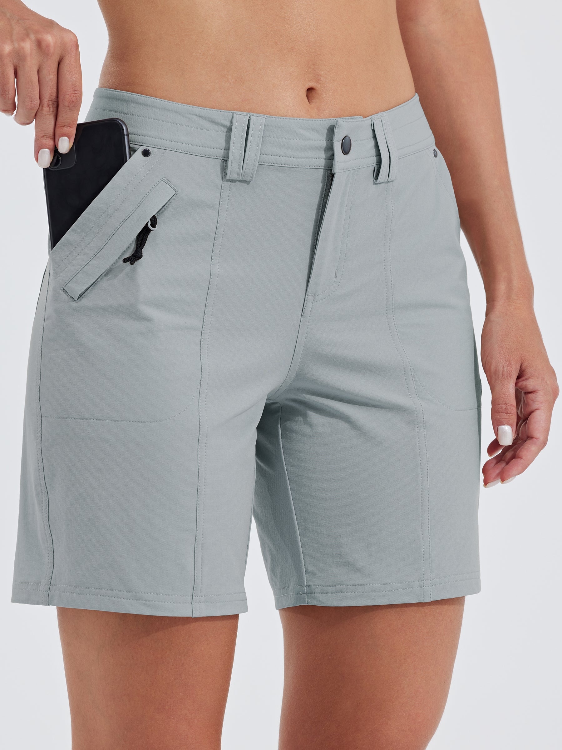Women's Outdoor Golf Shorts Water-Resistant 7 Inch