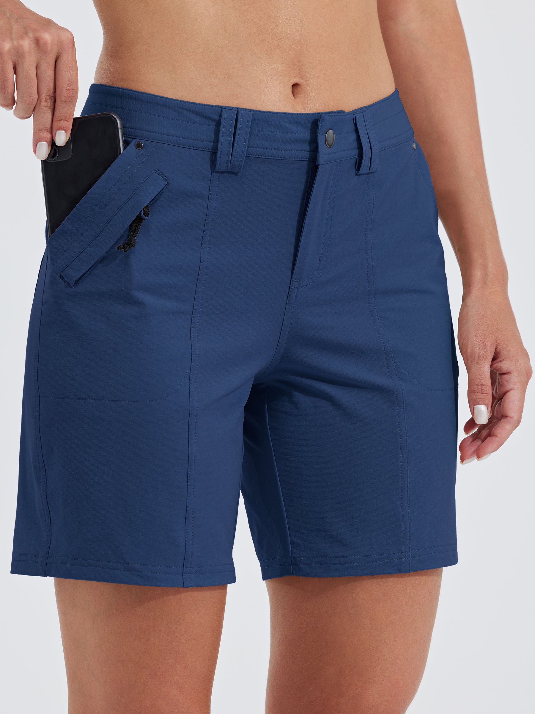 Women's Outdoor Golf Shorts Water-Resistant 7 Inch