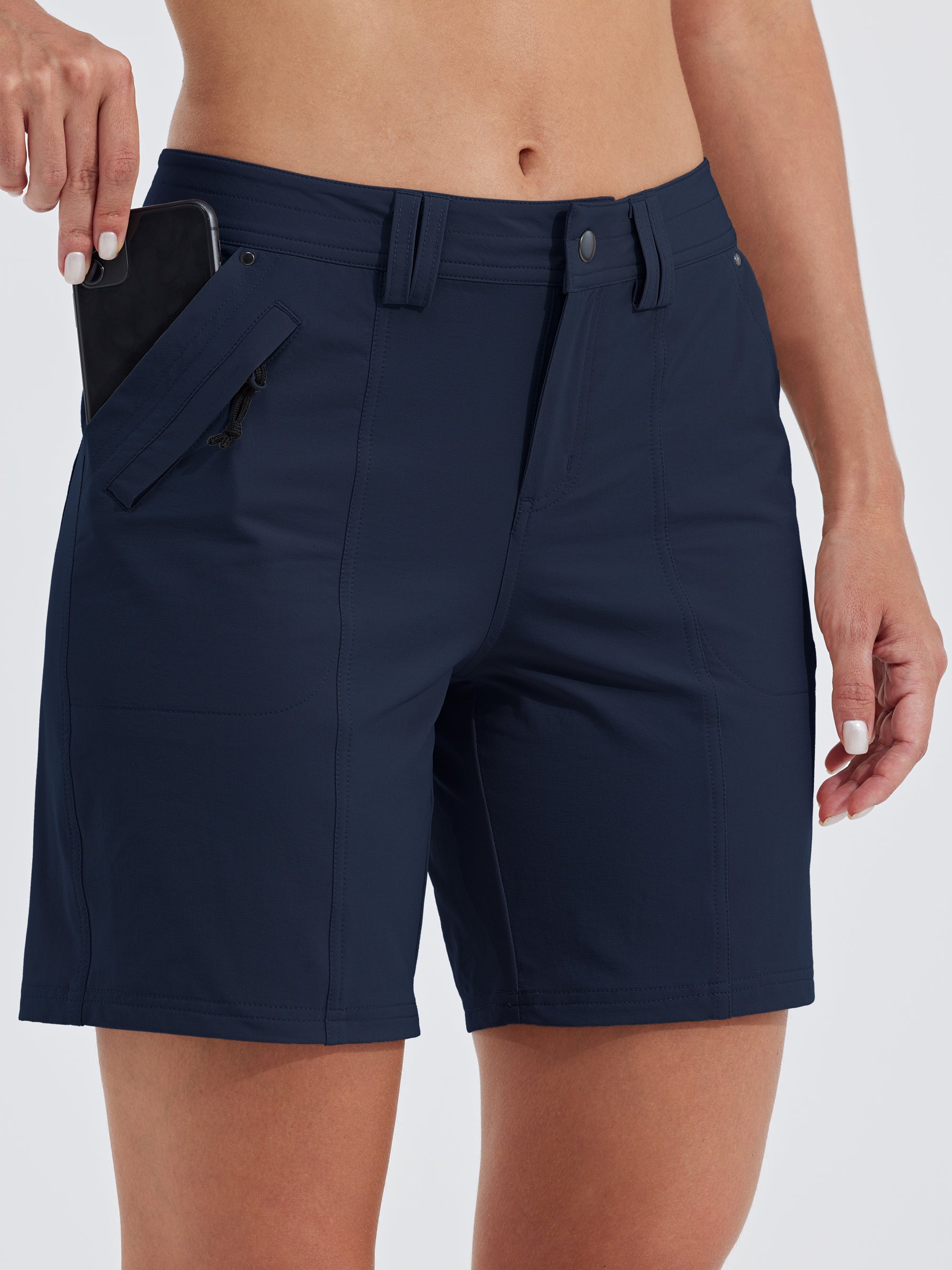 Women's Outdoor Golf Shorts Water-Resistant 7 Inch