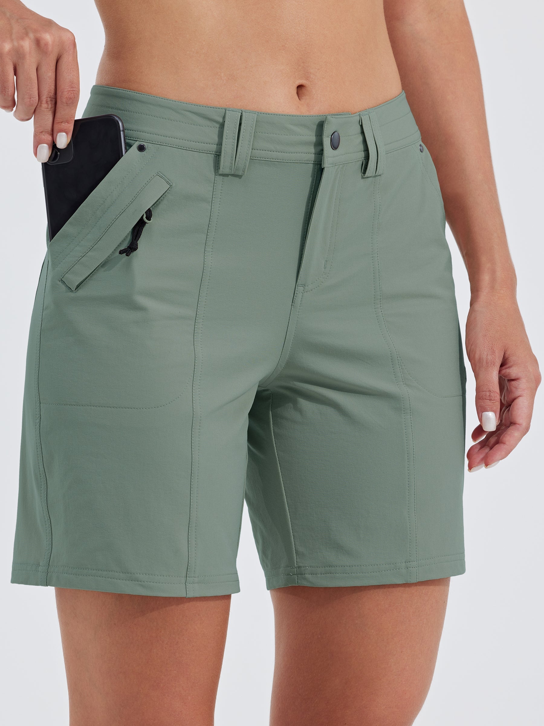 Women's Outdoor Golf Shorts Water-Resistant 7 Inch