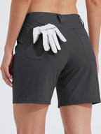 Women's Outdoor Golf Shorts Water-Resistant 7 Inch