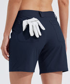 Women's Outdoor Golf Shorts Water-Resistant 7 Inch