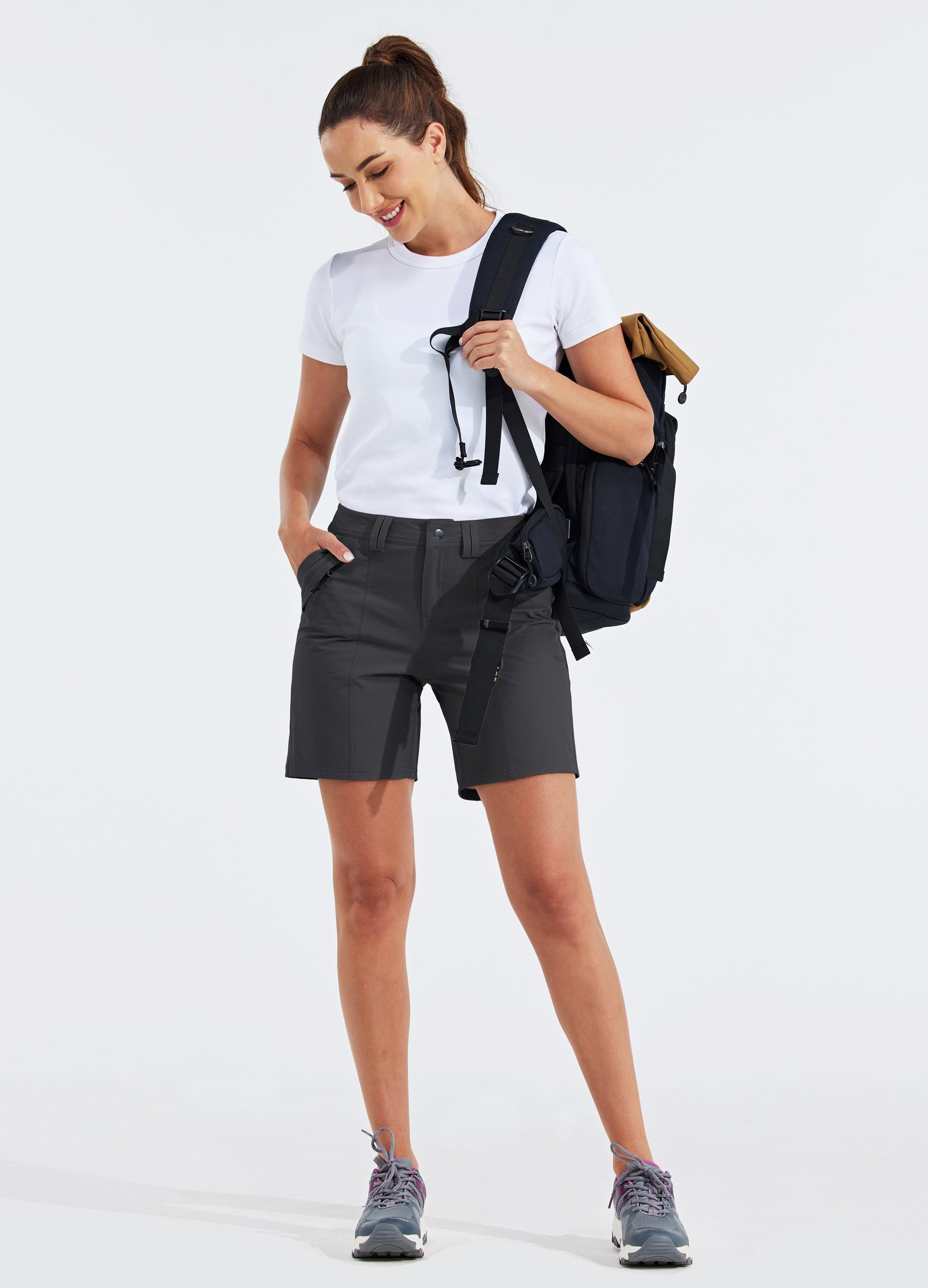 Women's Outdoor Golf Shorts Water-Resistant 7 Inch