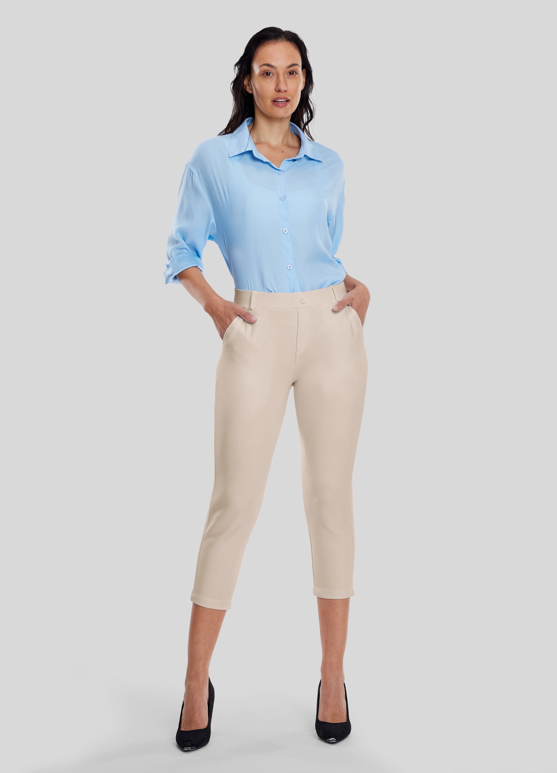 Women's Stretch Yoga Dress Capri Pants