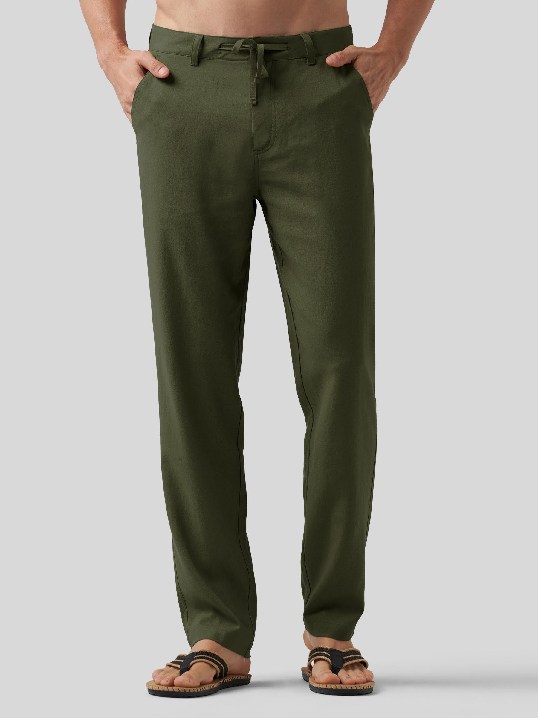 Men's Casual Cotton Linen Pants