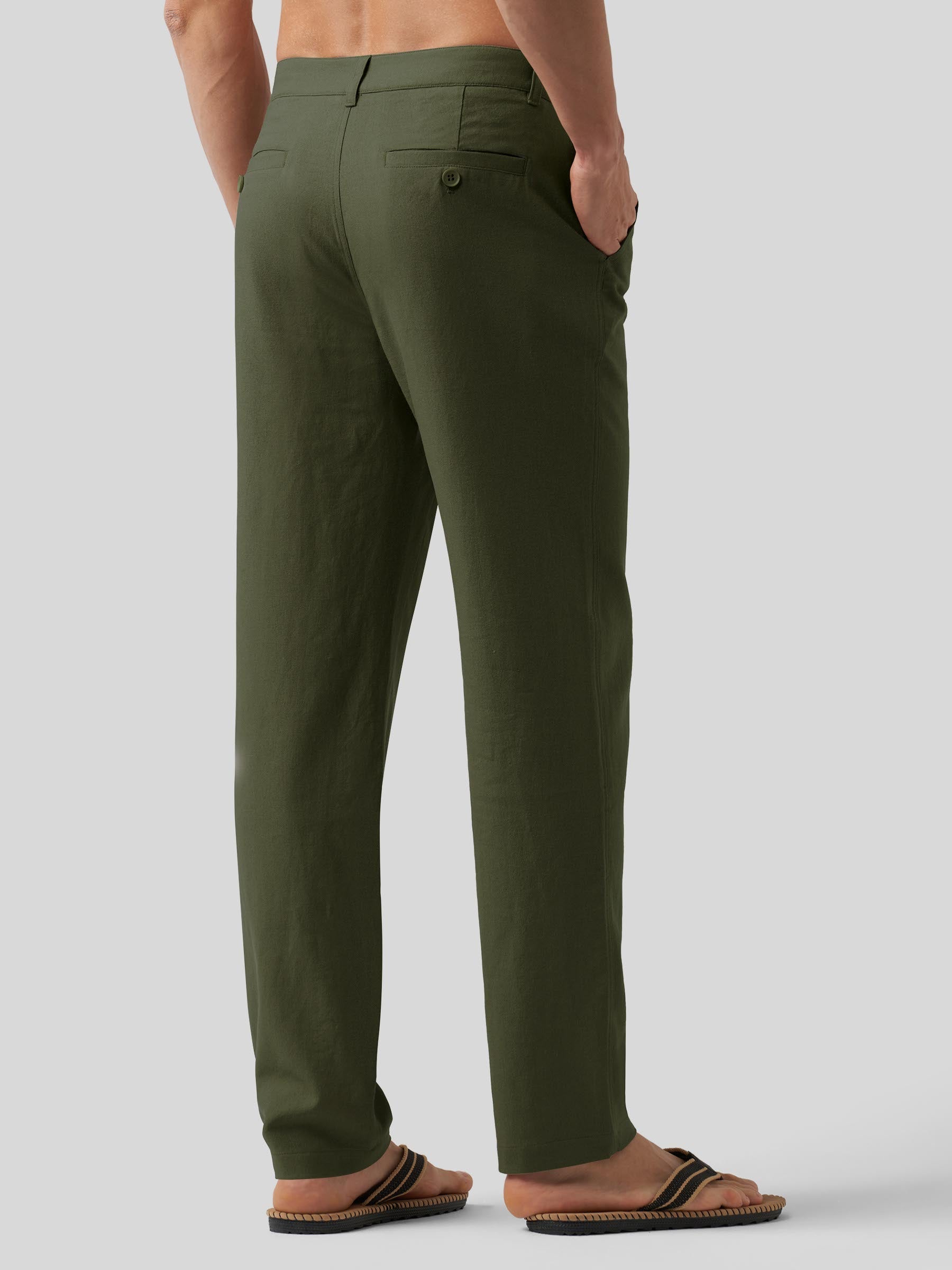 Men's Casual Cotton Linen Pants