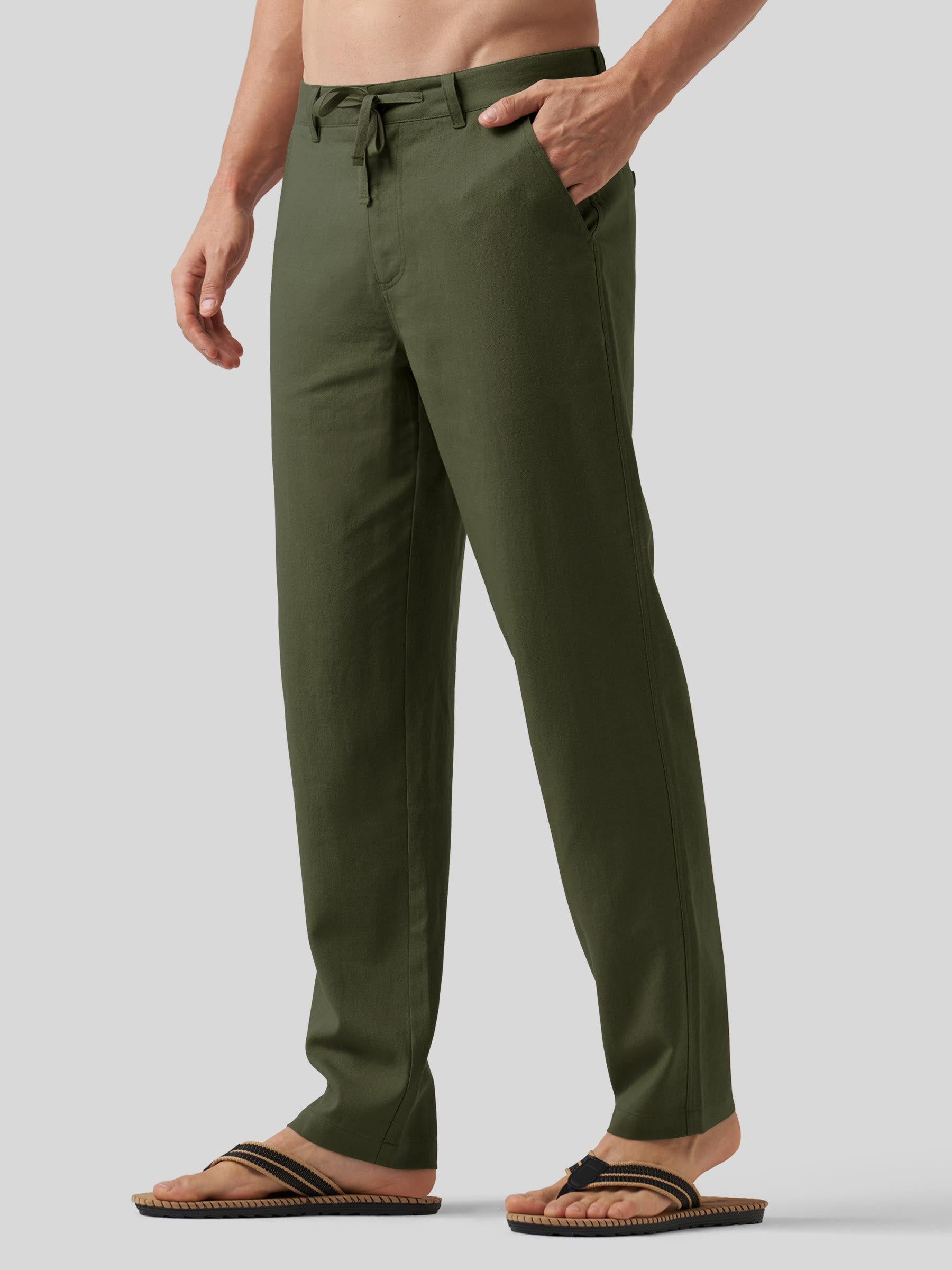 Men's Casual Cotton Linen Pants