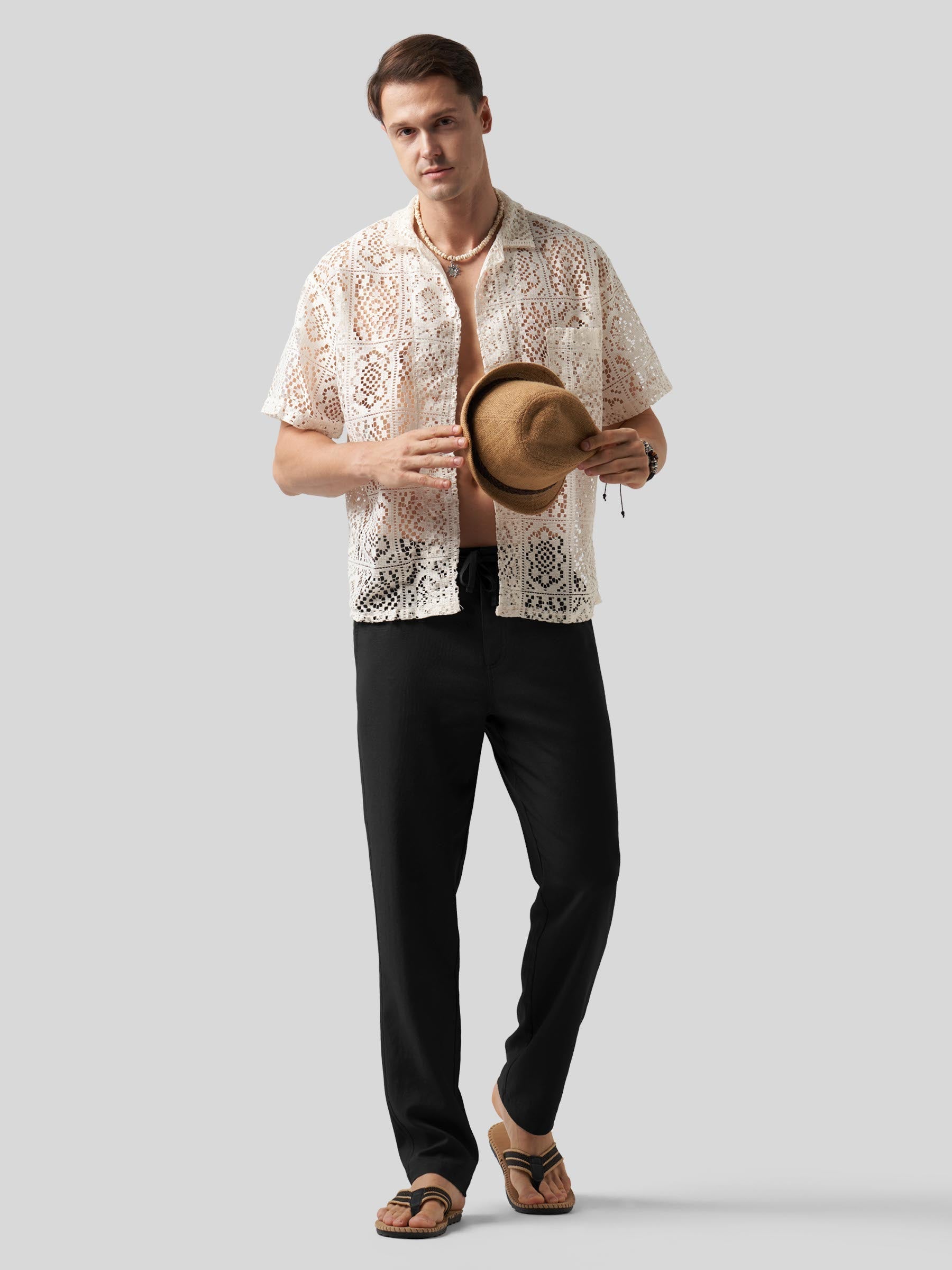 Men's Casual Cotton Linen Pants