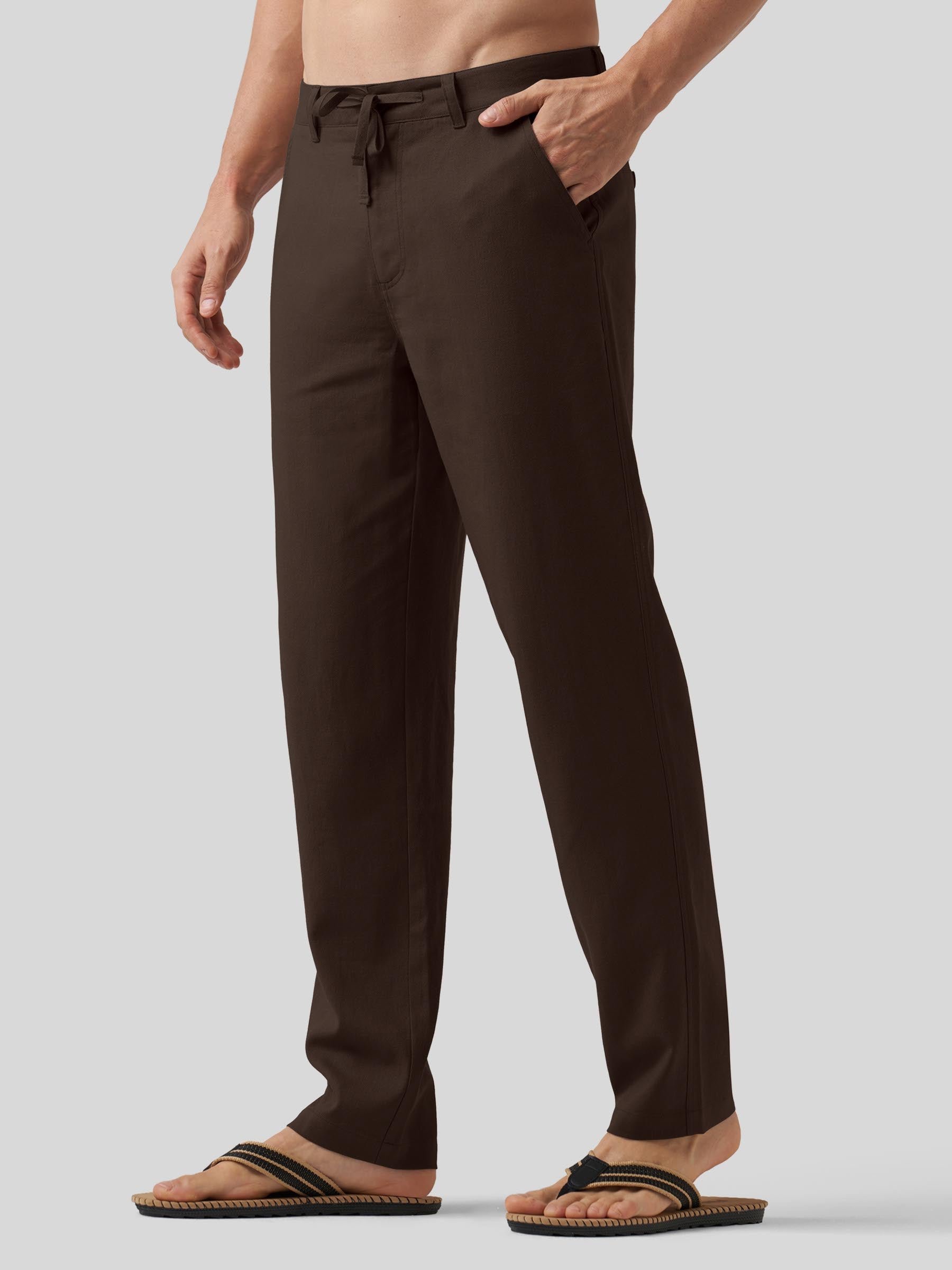 Men's Casual Cotton Linen Pants