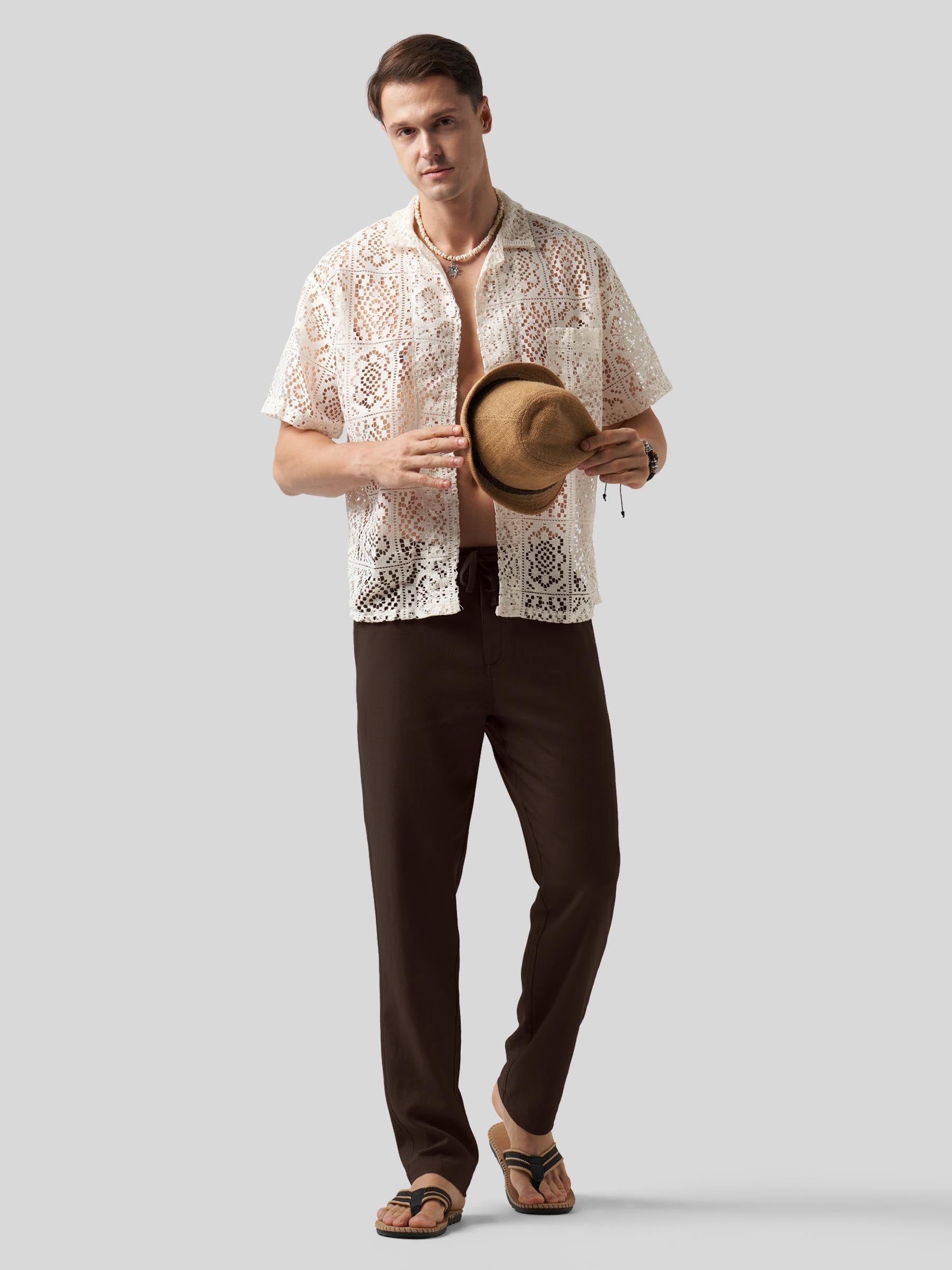Men's Casual Cotton Linen Pants