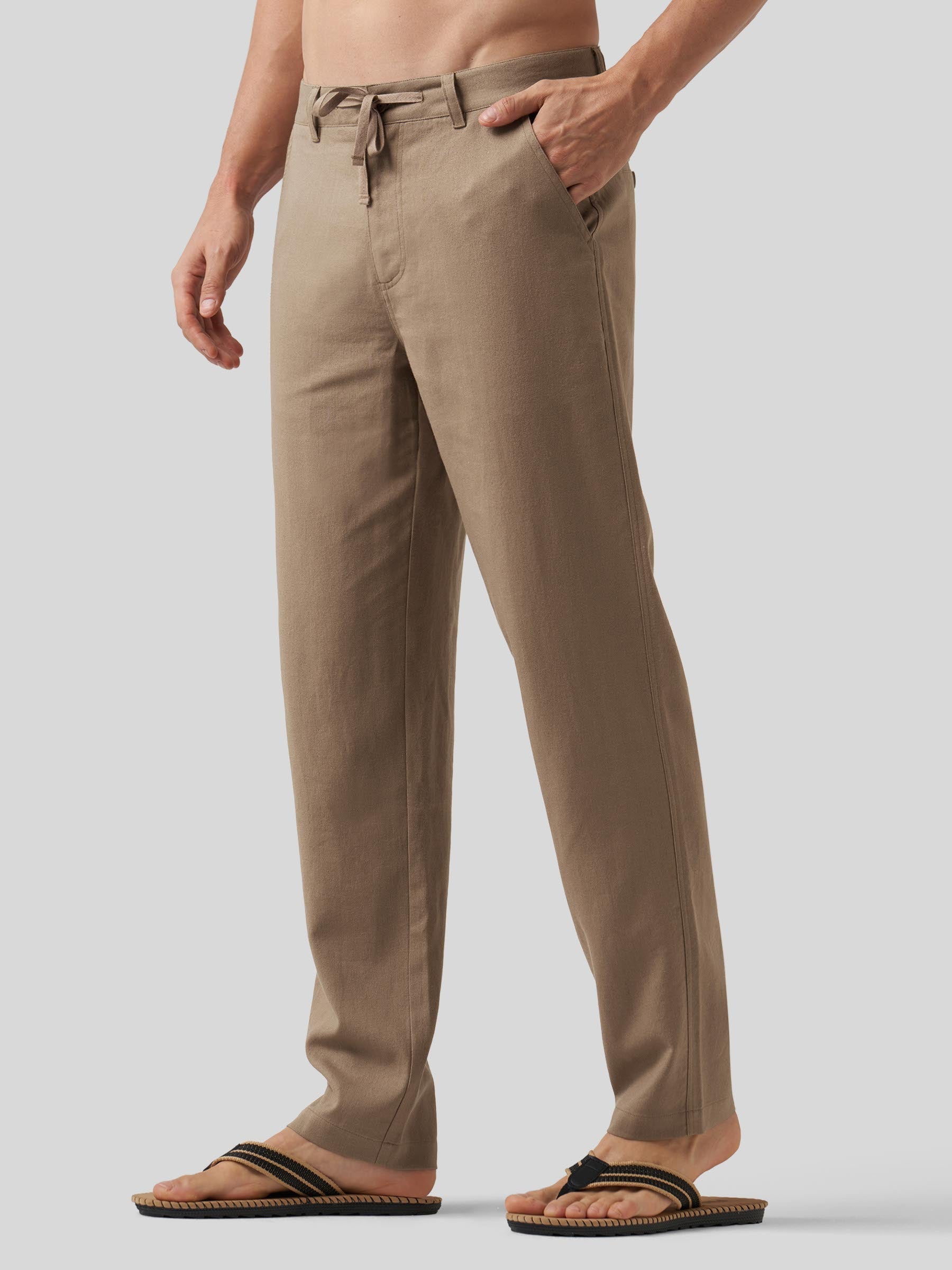 Men's Casual Cotton Linen Pants