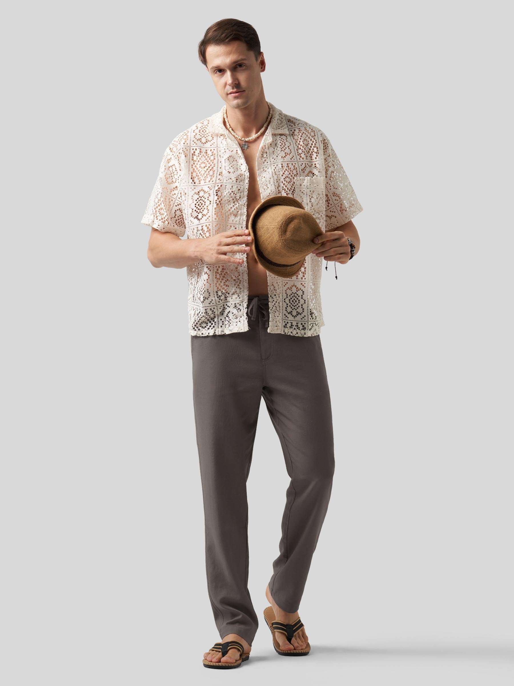 Men's Casual Cotton Linen Pants