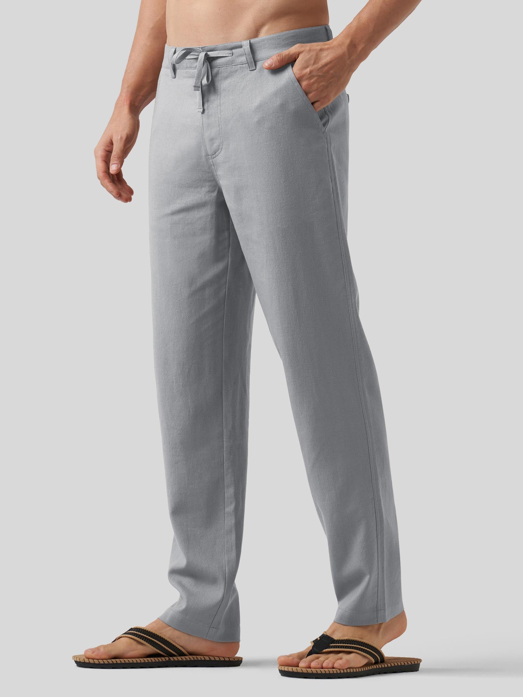 Men's Casual Cotton Linen Pants