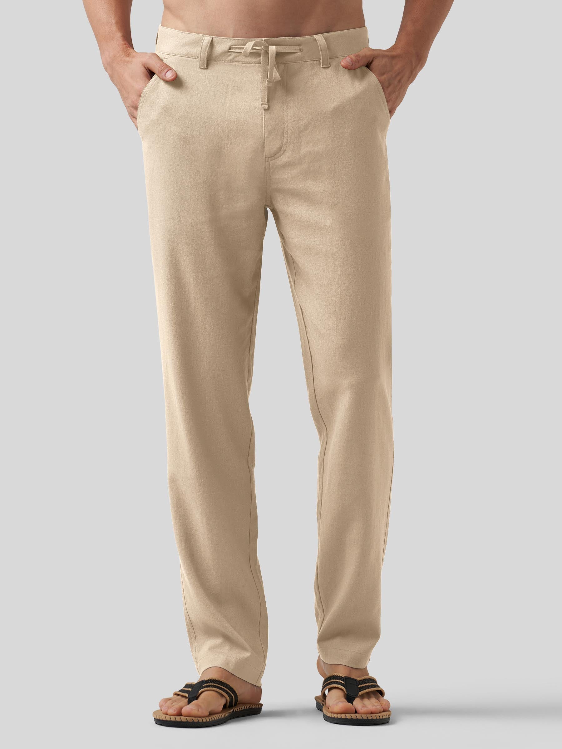 Men's Casual Cotton Linen Pants