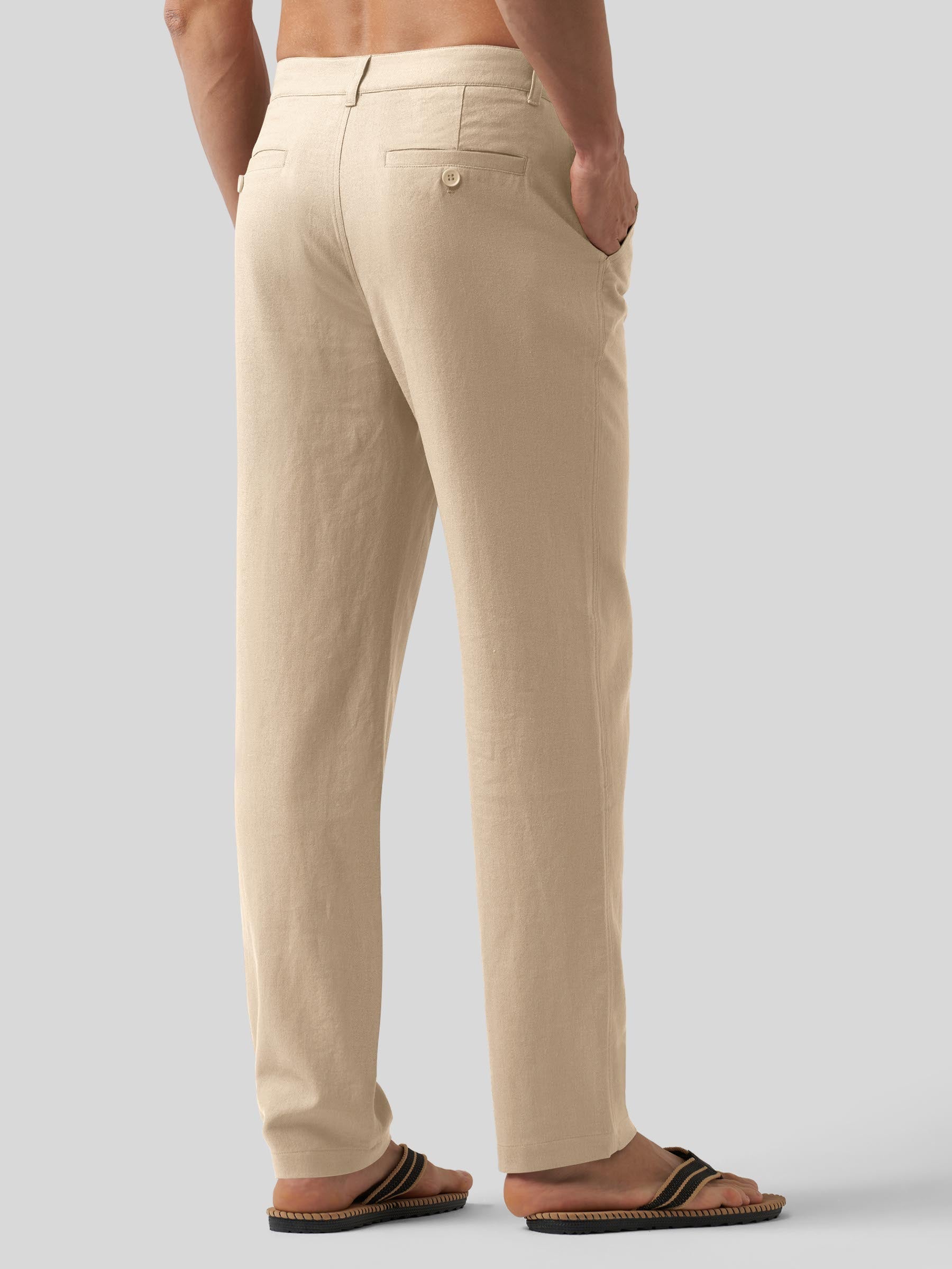 Men's Casual Cotton Linen Pants