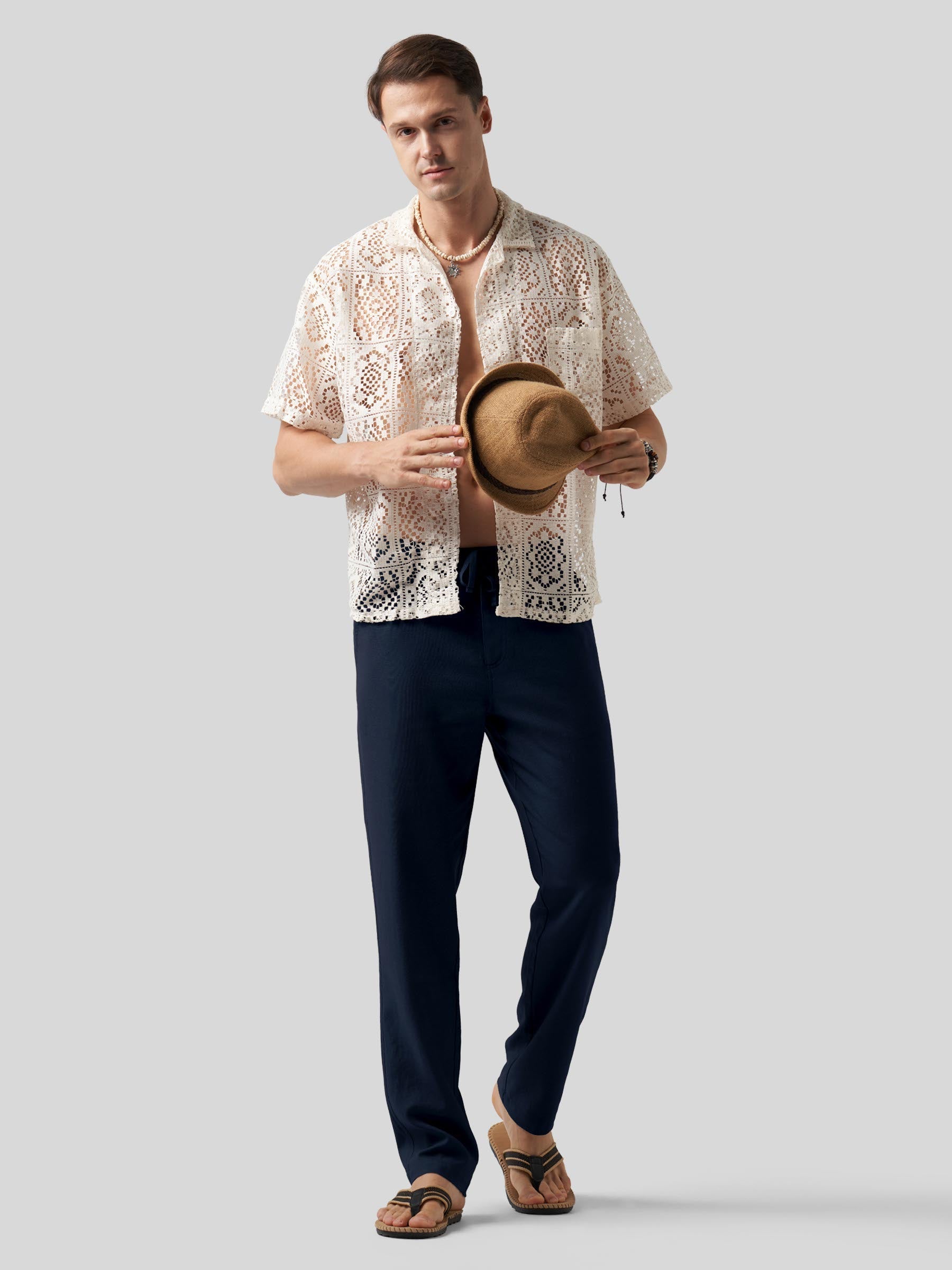 Men's Casual Cotton Linen Pants