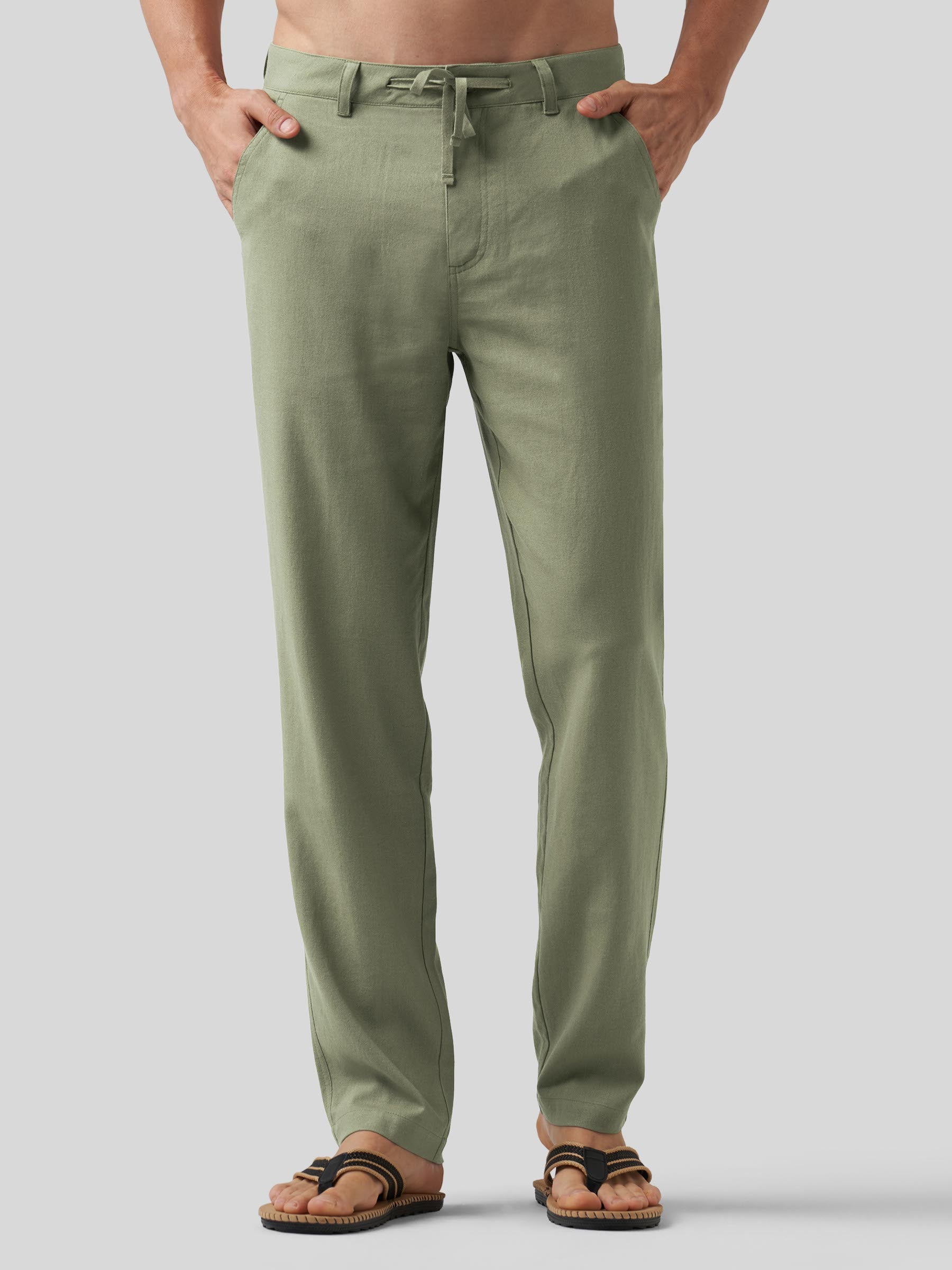 Men's Casual Cotton Linen Pants