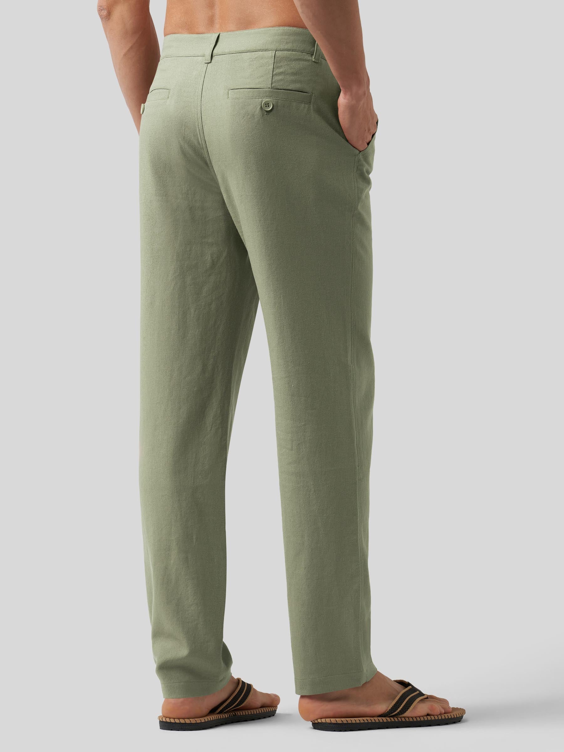Men's Casual Cotton Linen Pants