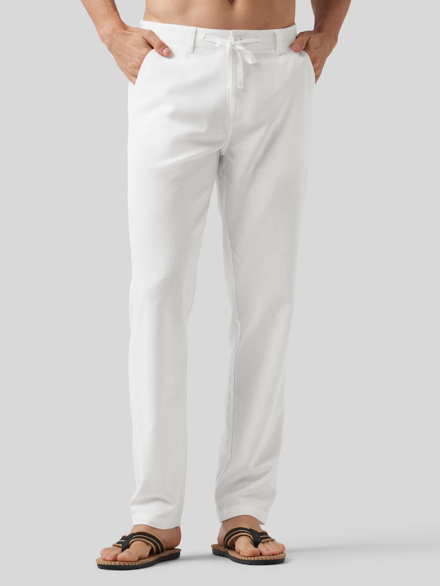 Men's Casual Cotton Linen Pants