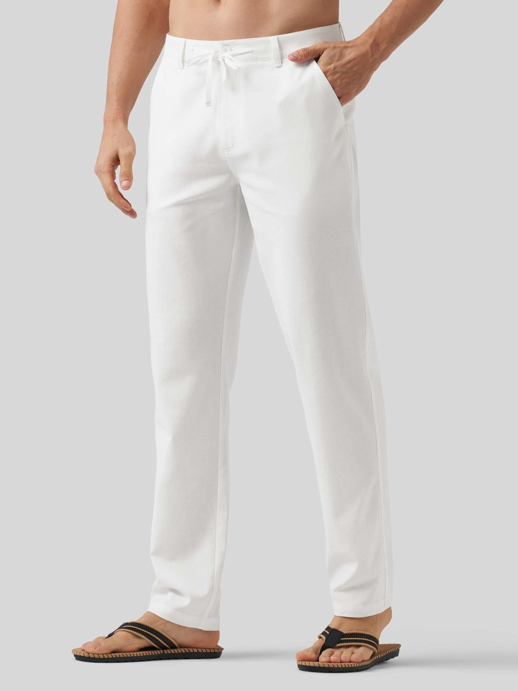 Men's Casual Cotton Linen Pants