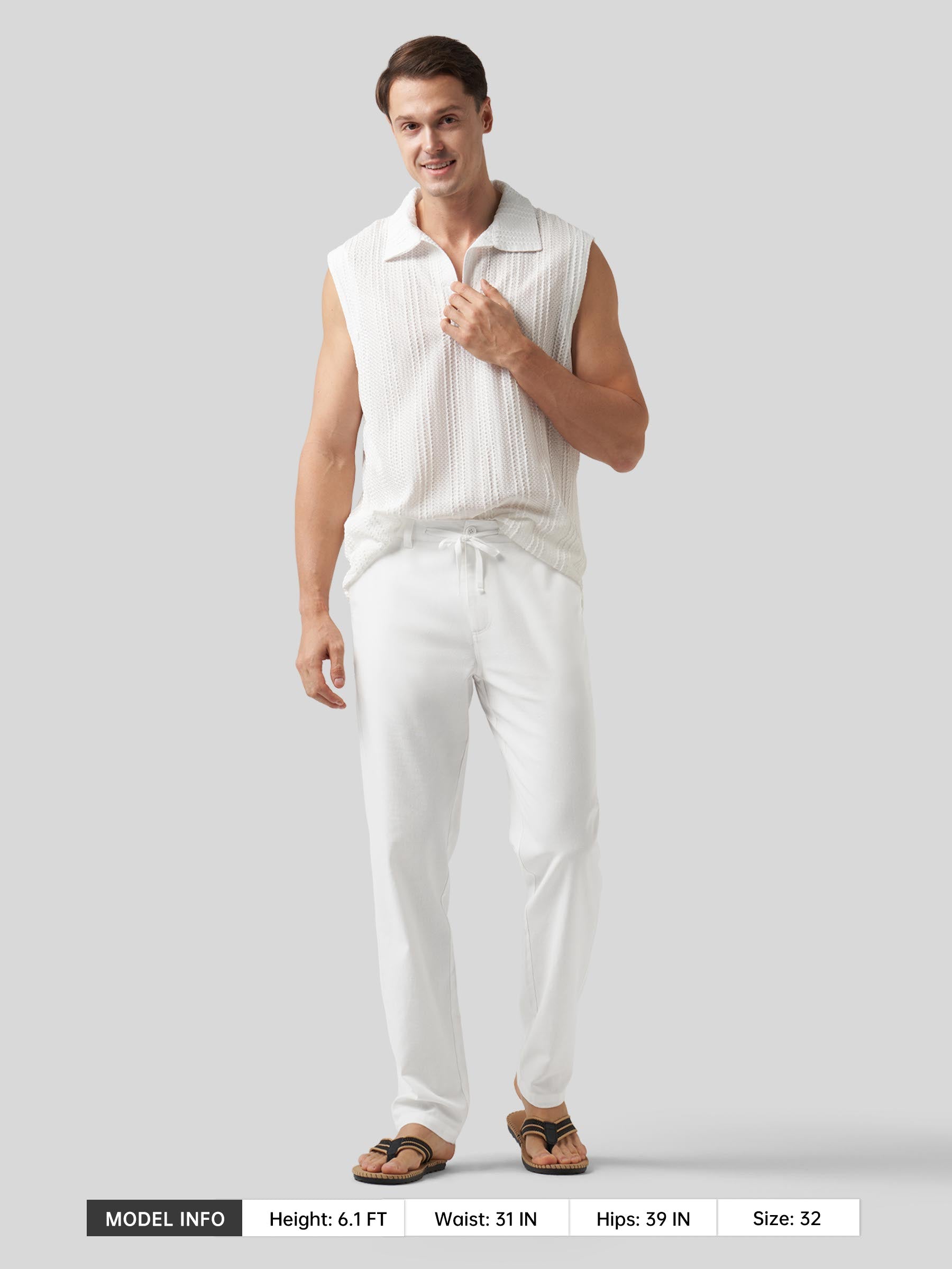 Men's Casual Cotton Linen Pants