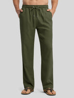 Men's Casual Linen Drawstring Pants