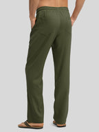 Men's Casual Linen Drawstring Pants