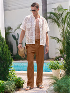 Men's Casual Linen Drawstring Pants