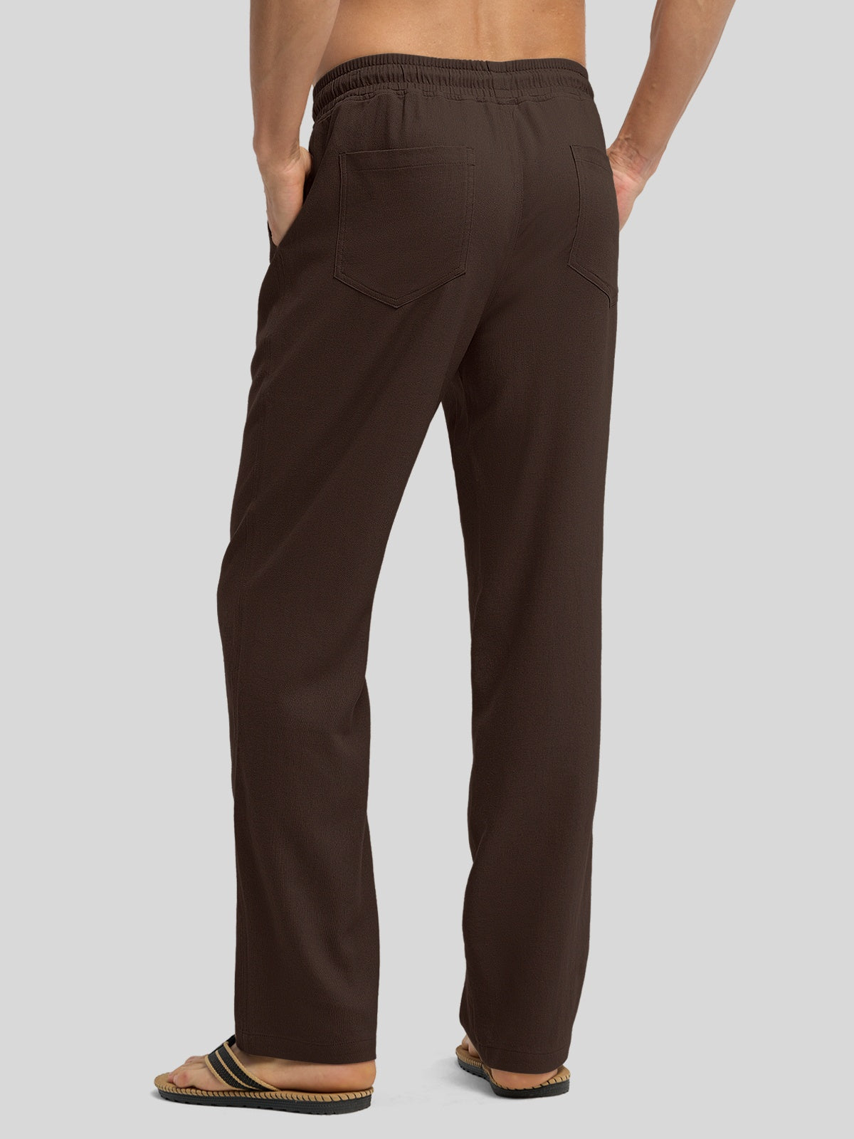 Men's Casual Linen Drawstring Pants