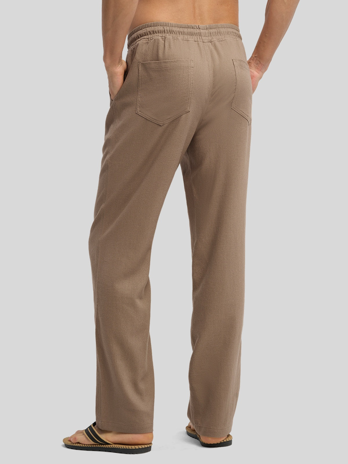 Men's Casual Linen Drawstring Pants