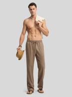 Men's Casual Linen Drawstring Pants