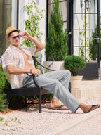 Men's Casual Linen Drawstring Pants