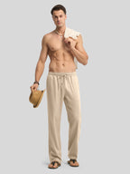 Men's Casual Linen Drawstring Pants