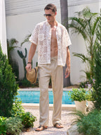 Men's Casual Linen Drawstring Pants