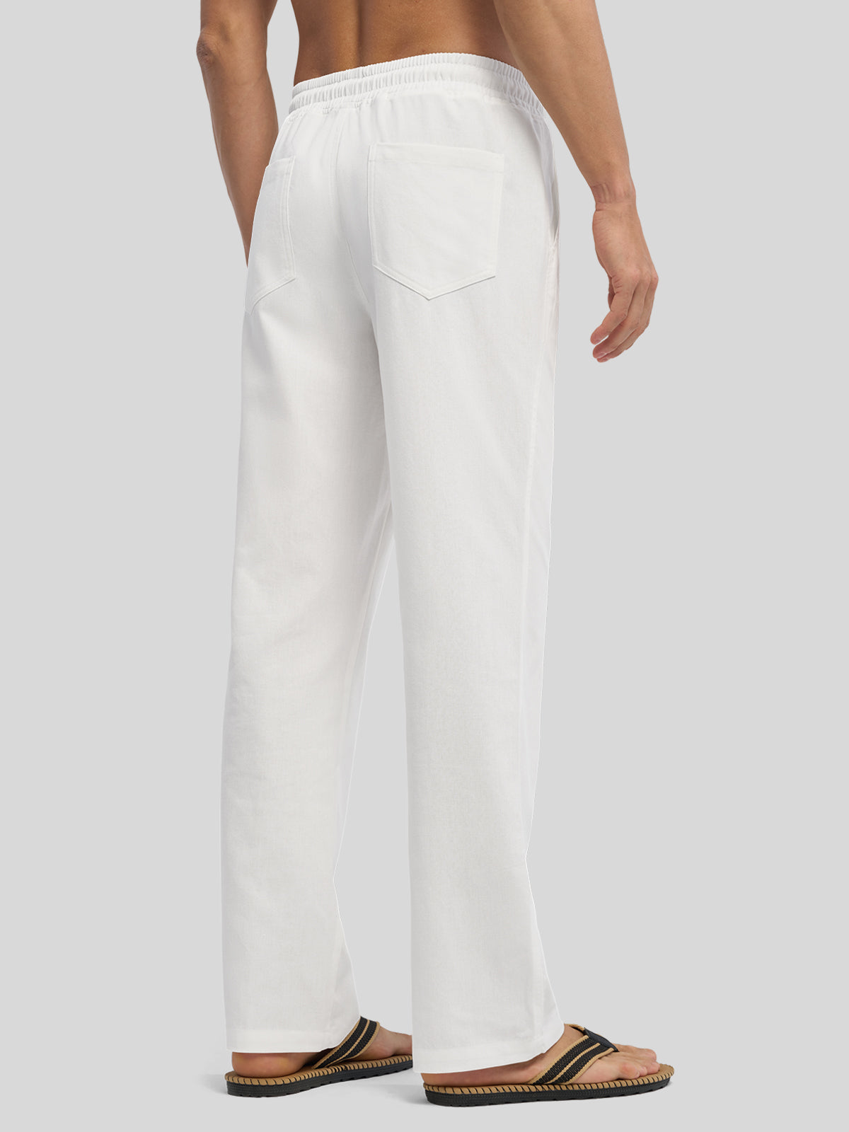 Men's Casual Linen Drawstring Pants