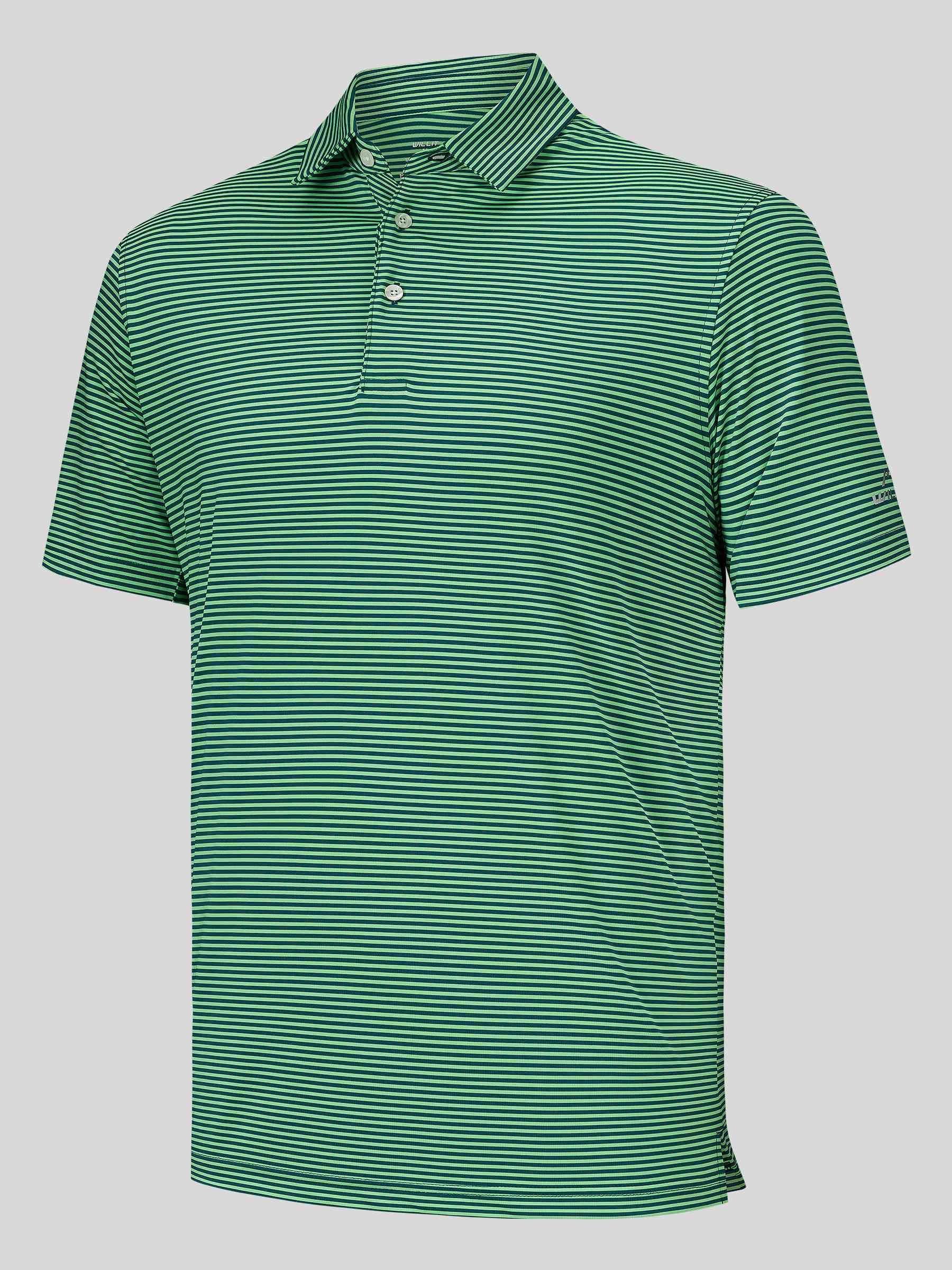 Men's Casual Striped Golf Polo Shirts