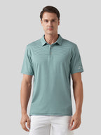 Men's Casual Striped Golf Polo Shirts