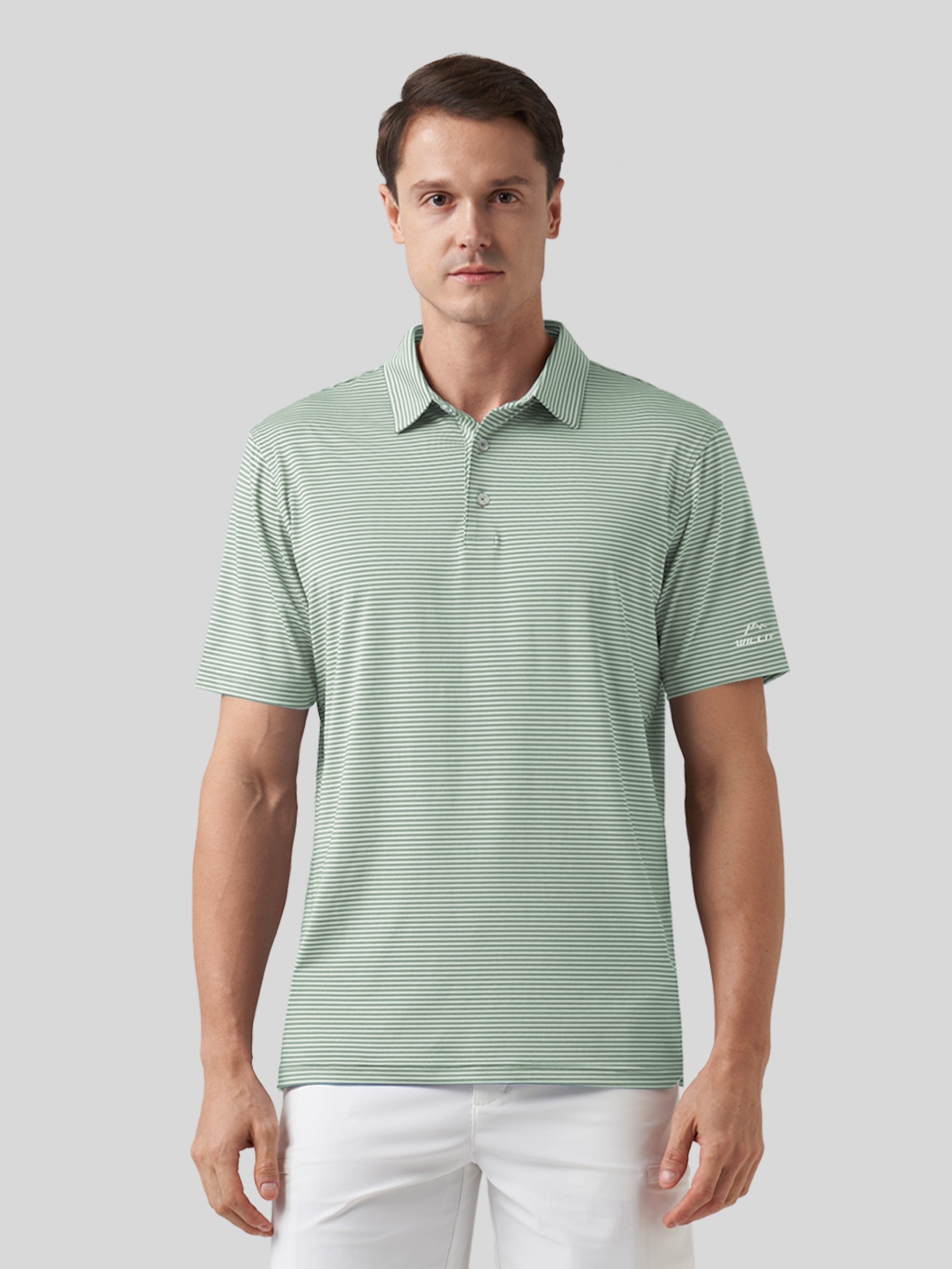 Men's Casual Striped Golf Polo Shirts