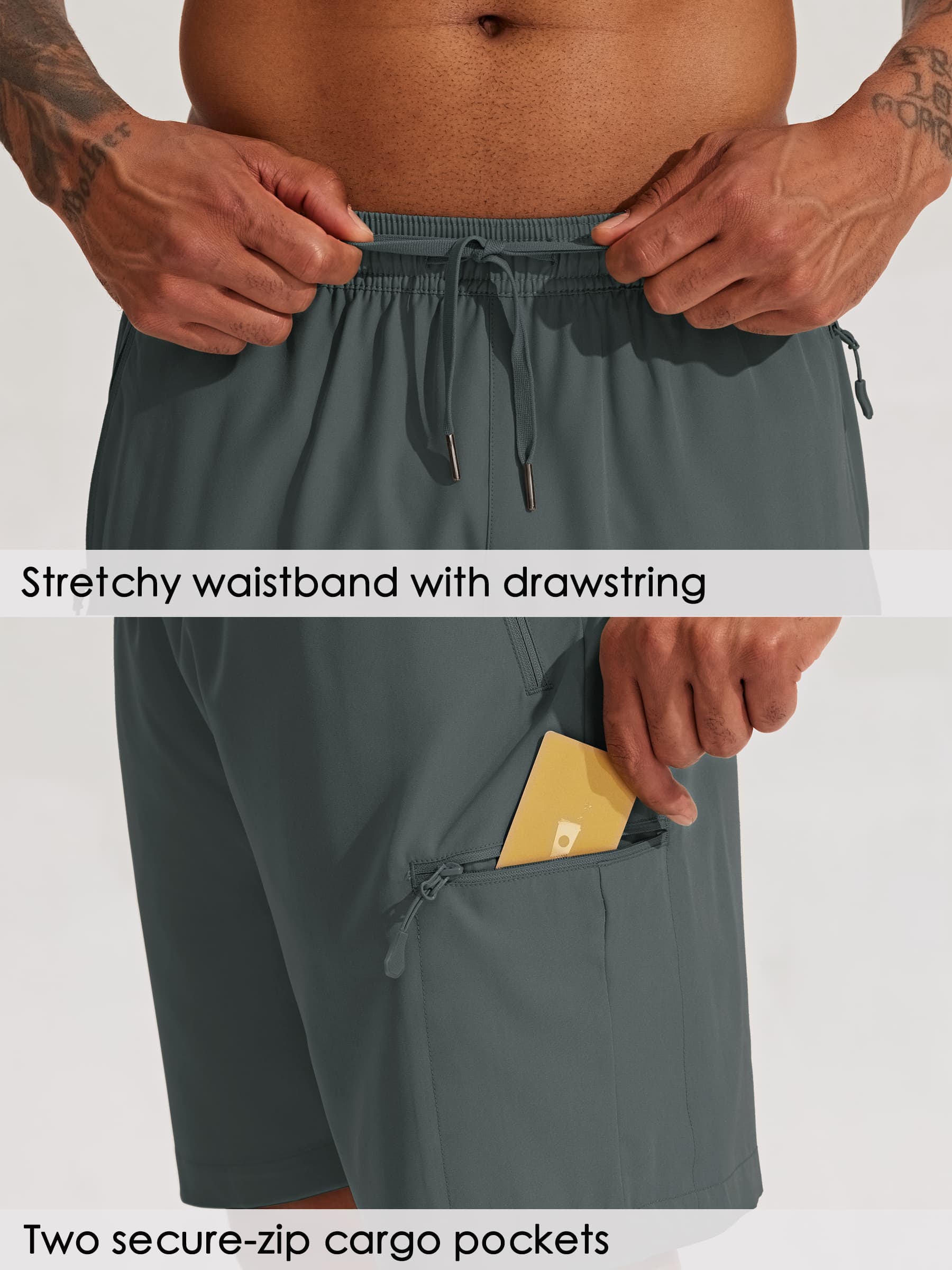 Men's Lightweight Cargo Shorts 7 Inch