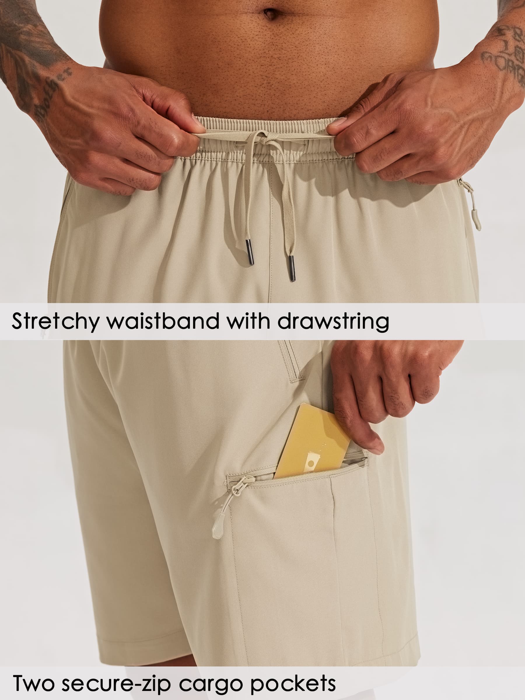 Men's Lightweight Cargo Shorts 7 Inch