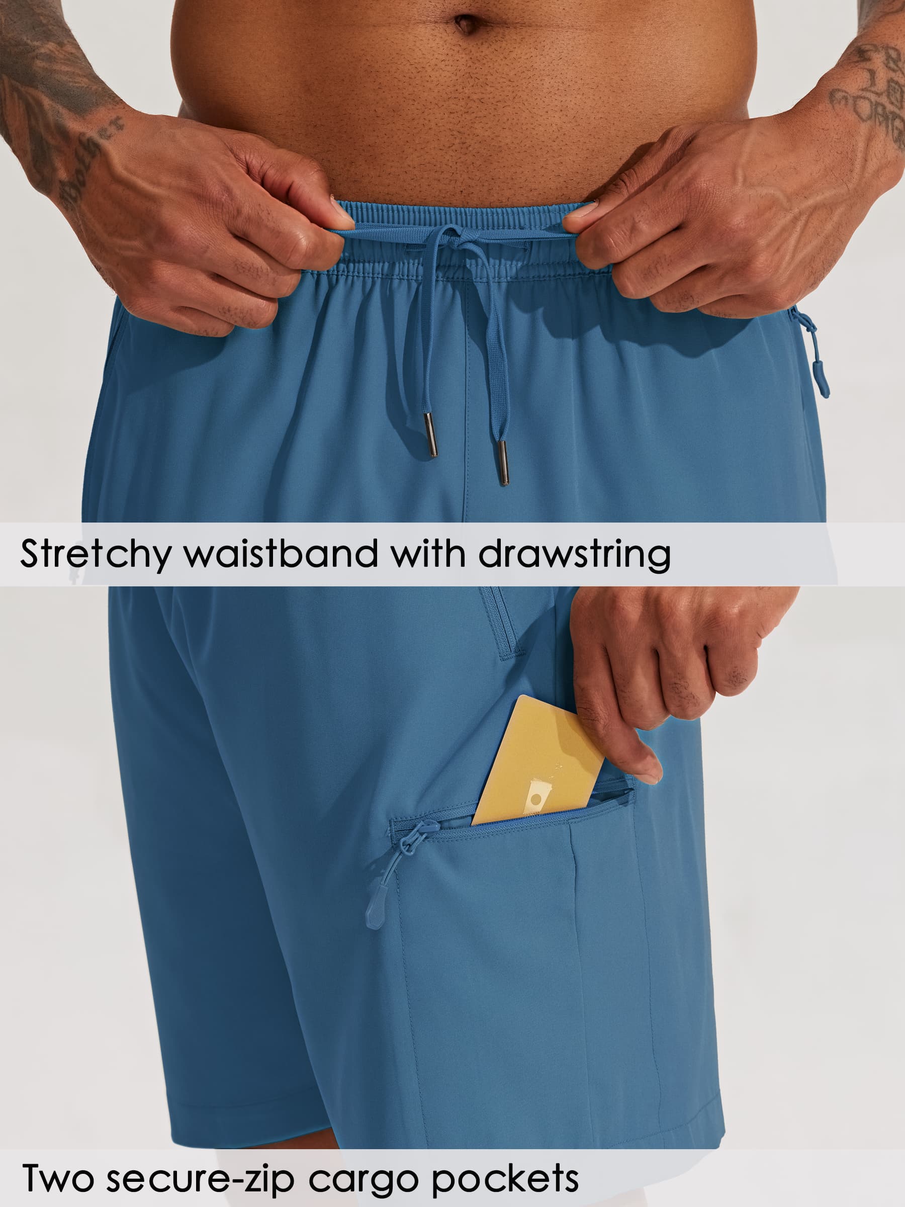 Men's Lightweight Cargo Shorts 7 Inch