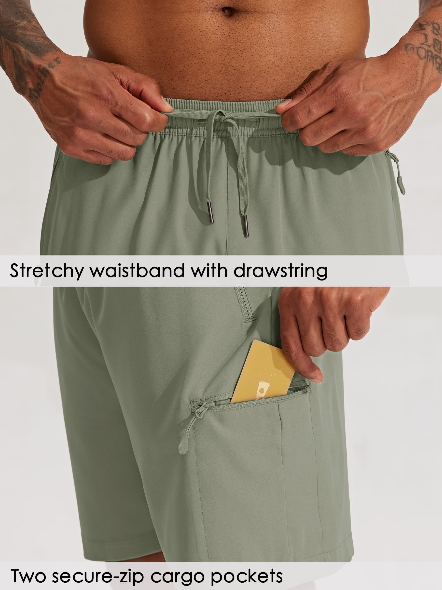 Men's Lightweight Cargo Shorts 7 Inch