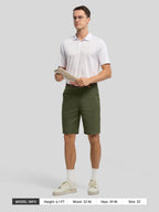 Men's Linen Shorts with Pockets 10 Inch