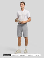 Men's Linen Shorts with Pockets 10 Inch