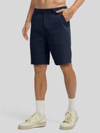Men's Linen Shorts with Pockets 10 Inch