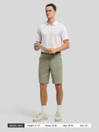 Men's Linen Shorts with Pockets 10 Inch