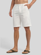 Men's Linen Shorts with Pockets 10 Inch