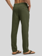 Men's Regular-Fit Linen Trousers