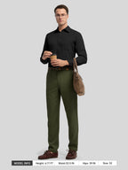 Men's Regular-Fit Linen Trousers