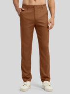 Men's Regular-Fit Linen Trousers